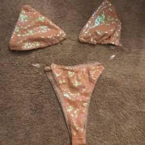 Clear Strap Swimsiut Size LARGE